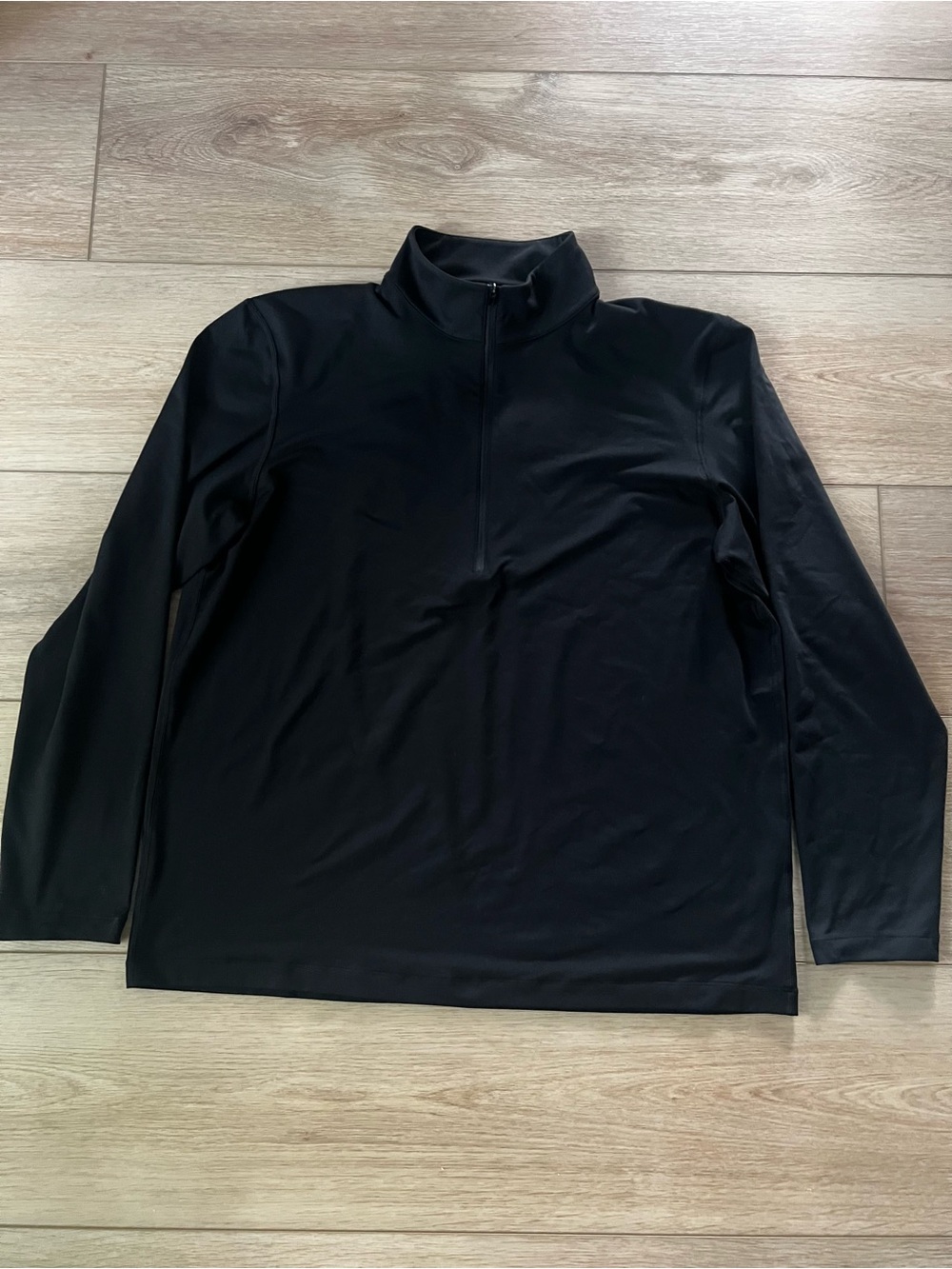 lululemon Half Zip Soft Jersey Black Pullover, XL